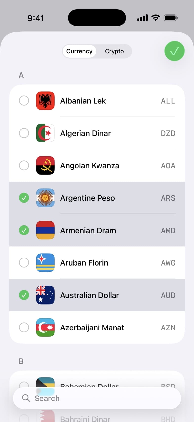 Currencies
